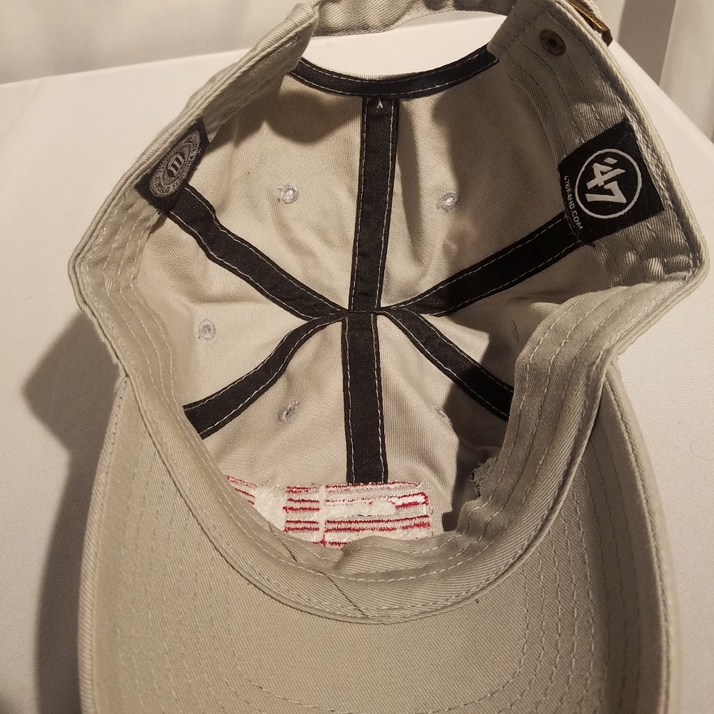 Men LSU Gray Cap Hat Red White Blue Logo Adjustable - Picture 5 of 7